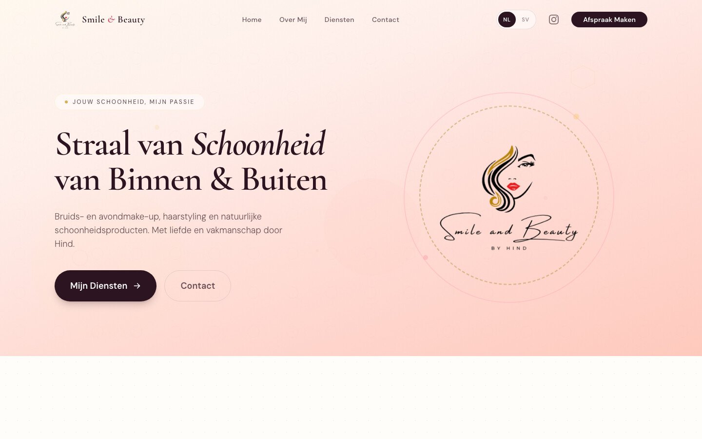 Smile and Beauty - bridal and evening makeup and hair styling website